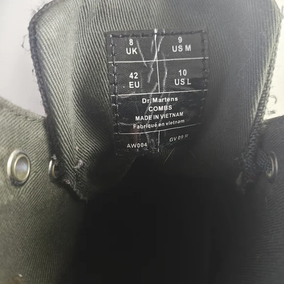 Dr. Martens Dark Olive Lace-Up Combat Boots - Picture 8 of 8